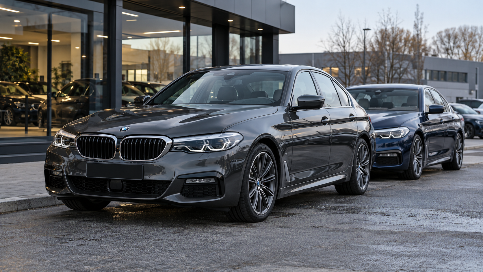 BMW 5 серии G30 у европейского автодилера.